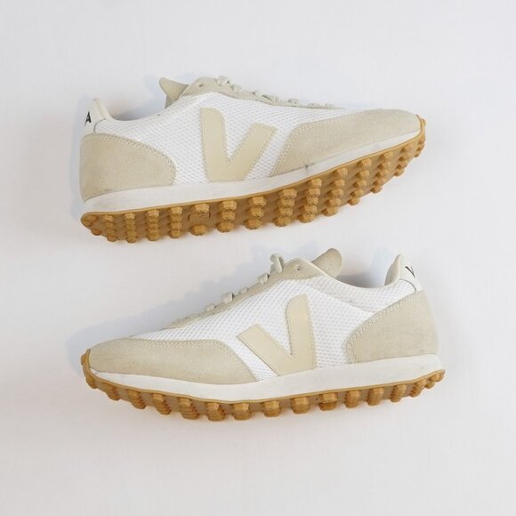 Veja Rio Branco Low Top Sneakers White Pier Natural - Women's Size 9 / Mens 7 - Picture 6 of 8
